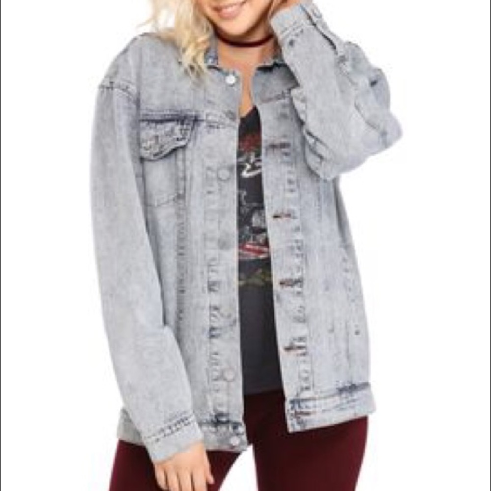 Windsor blue ripped jean jacket.